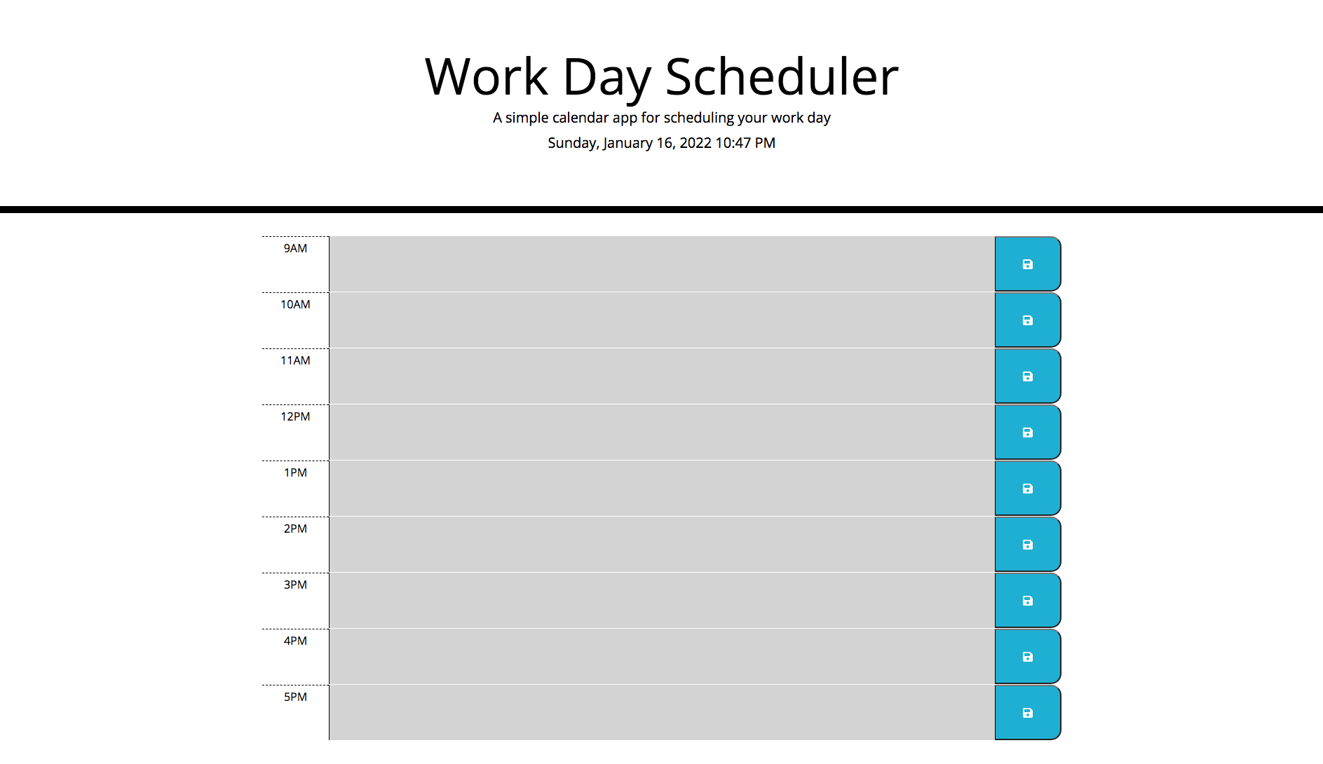 word day schedule